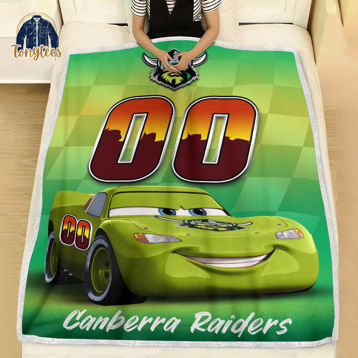 Canberra Raiders NRL Personalized Disney Car Fleece Blanket