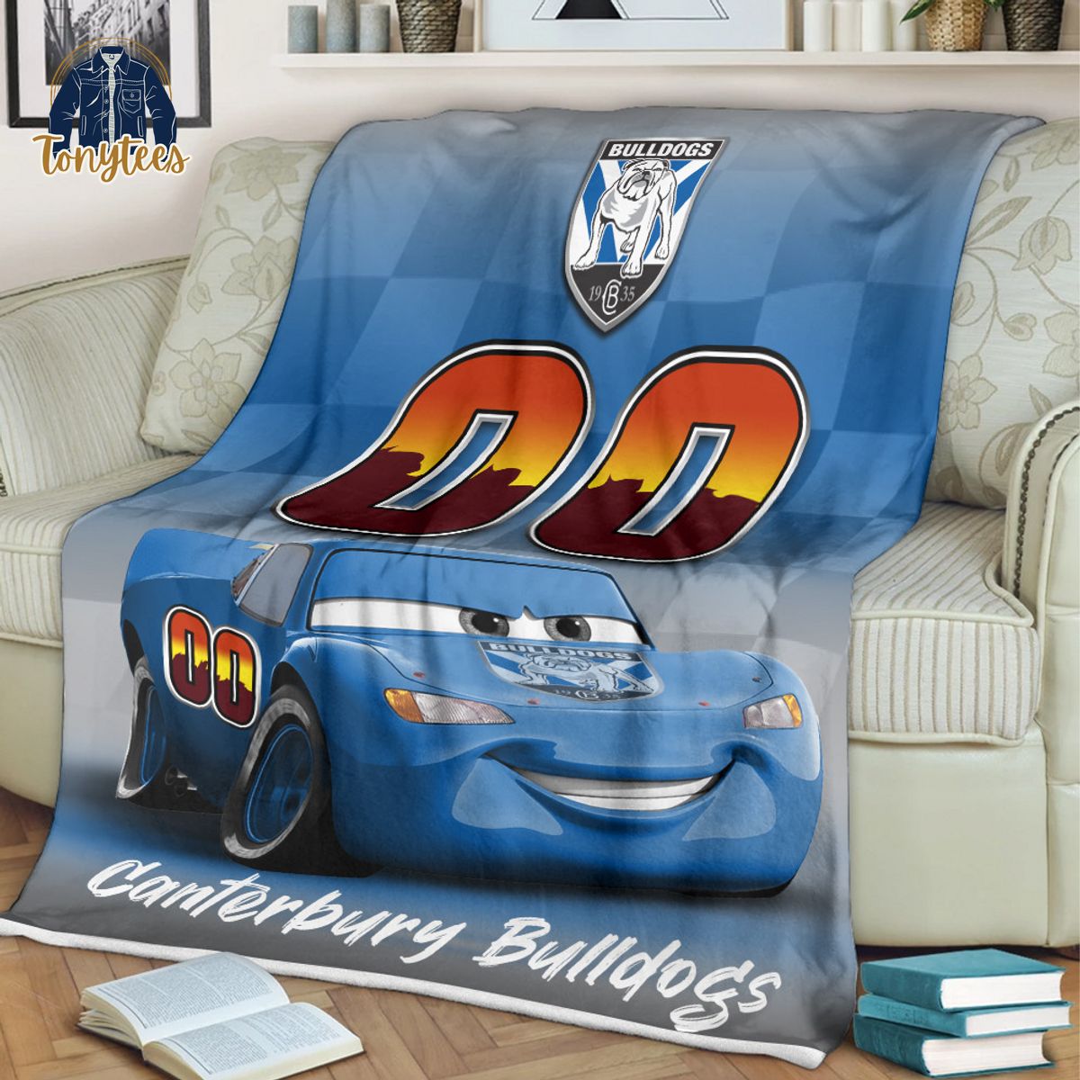 Canterbury-Bankstown Bulldogs NRL Personalized Disney Car Fleece Blanket