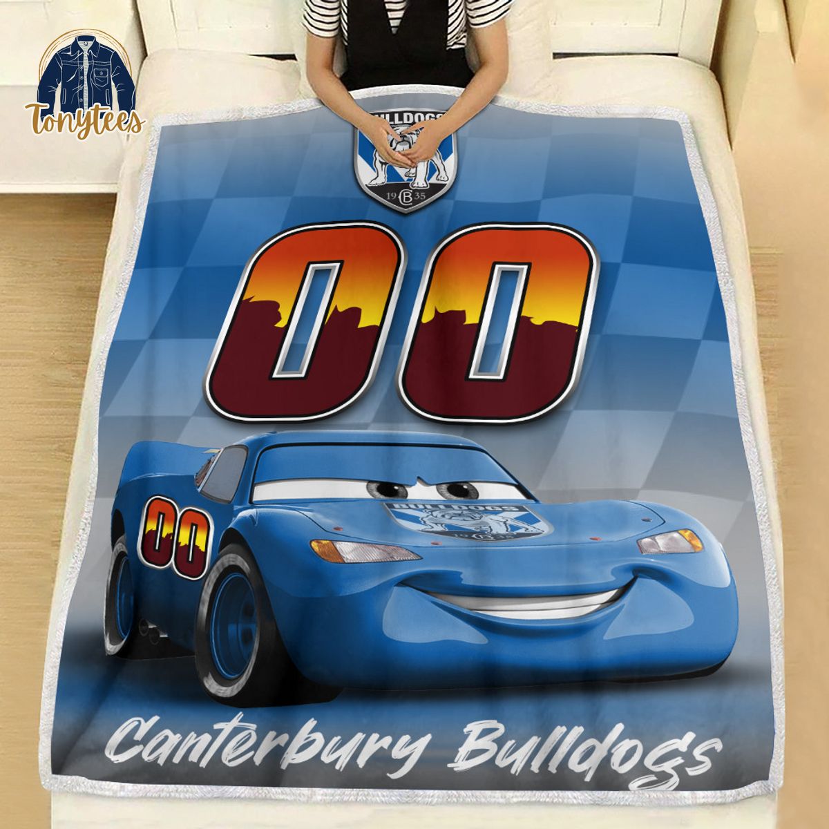 Canterbury-Bankstown Bulldogs NRL Personalized Disney Car Fleece Blanket