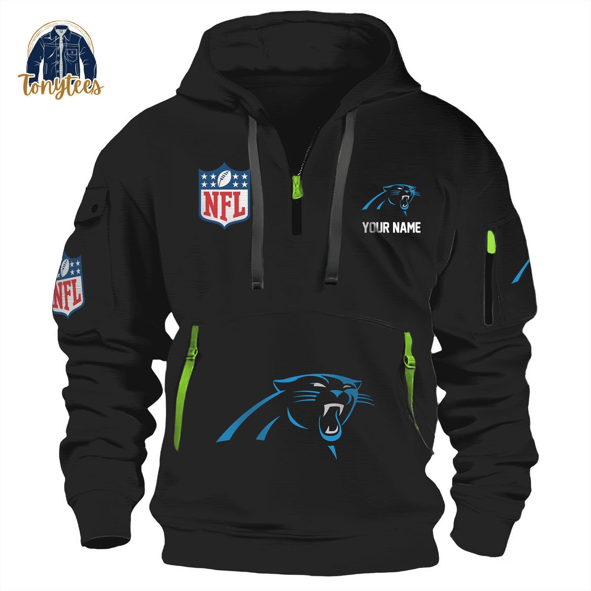 Carolina Panthers NFL Personalized New Heavy Hoodie