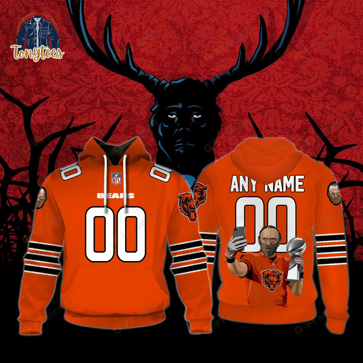 Chicago Bears x Hannibal Jersey Style Hoodie