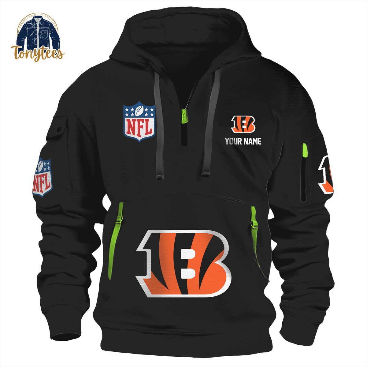 Cincinnati Bengals NFL Personalized New Heavy Hoodie