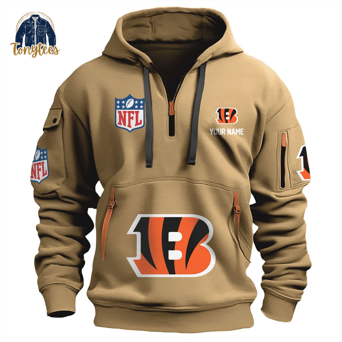 Cincinnati Bengals NFL Personalized New Heavy Hoodie