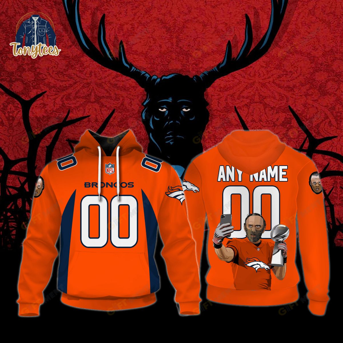 Denver Broncos x Hannibal Jersey Style Hoodie