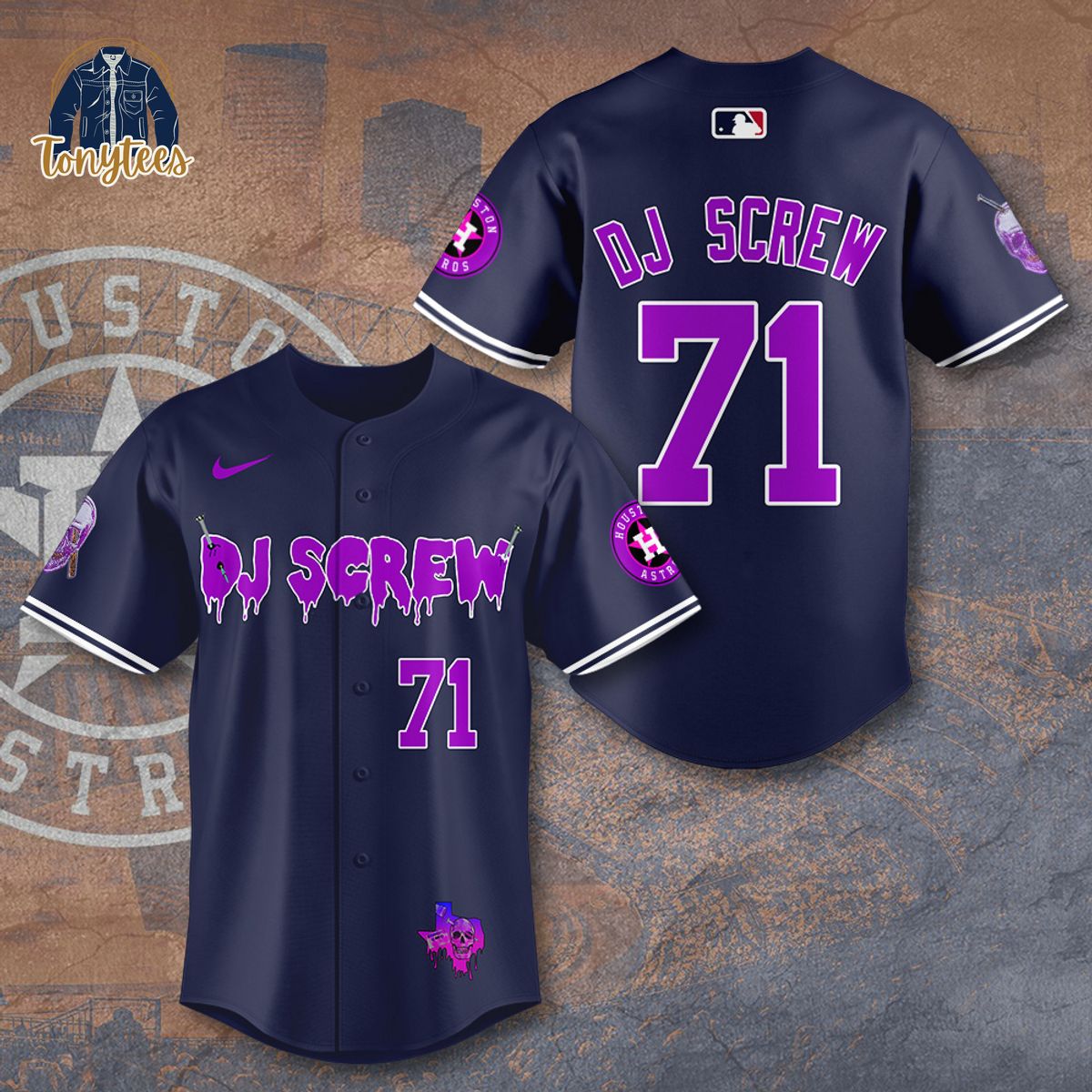 DJ Screw x Houston Astros Baseball Jersey