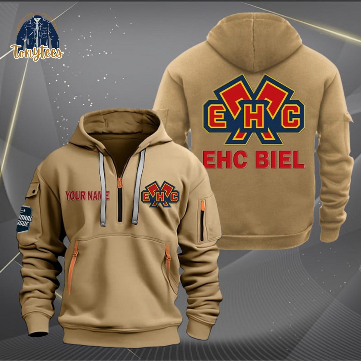 EHC Biel Personalized New Heavy Hoodie