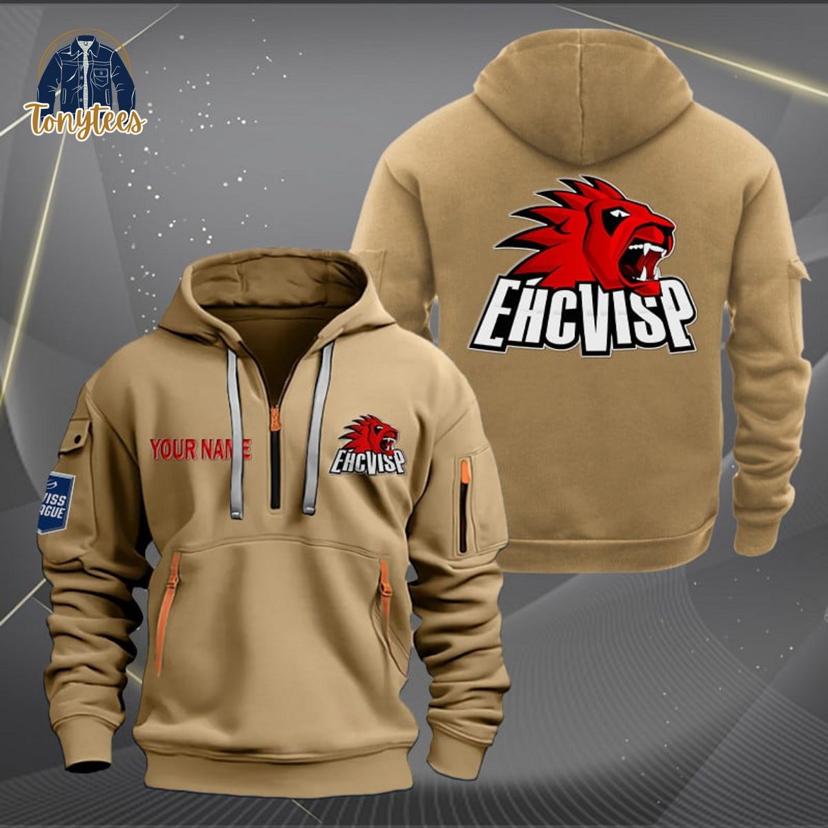 EHC Visp Personalized New Heavy Hoodie