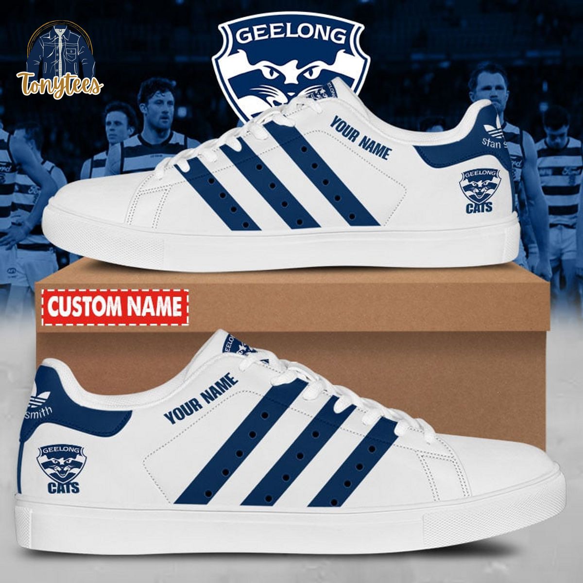 Geelong Cats AFL Personalized Stan Smith Sneaker