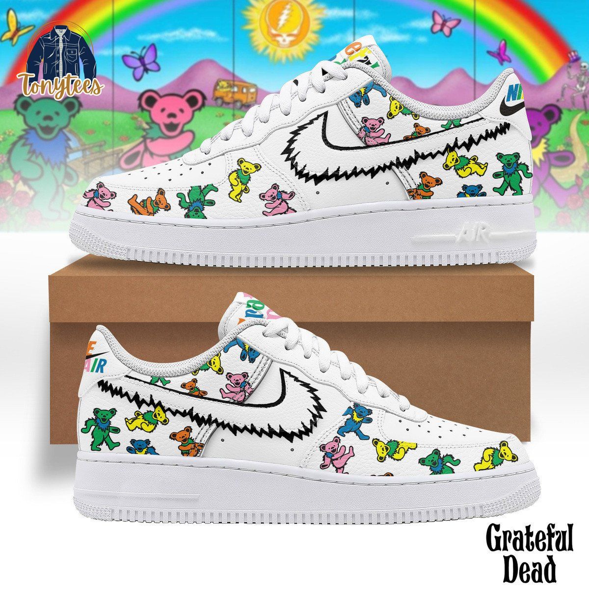 Grateful Dead bears air force 1 sneaker