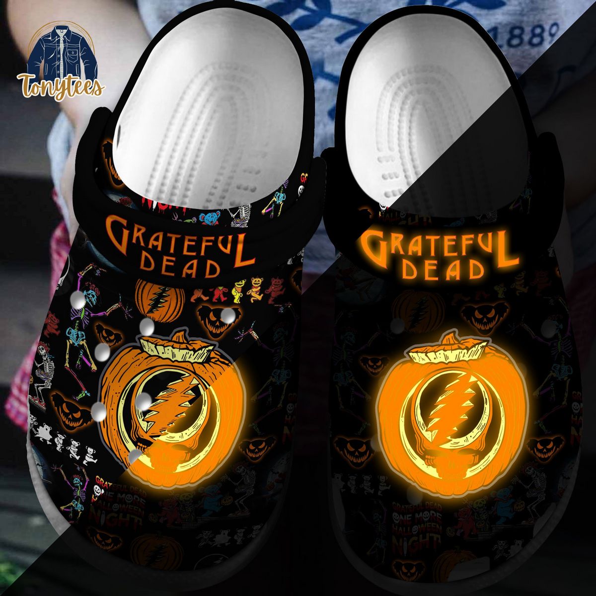 Grateful Dead Halloween Crocs Clogs