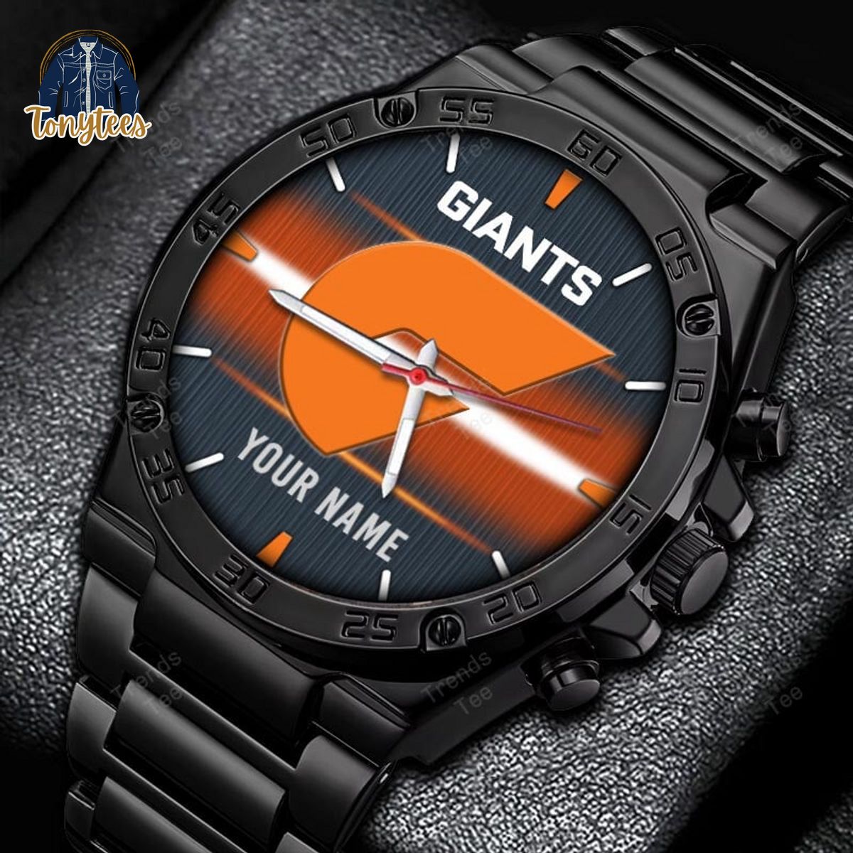 GWS Giants AFL Personalized Stainless Steel Watch