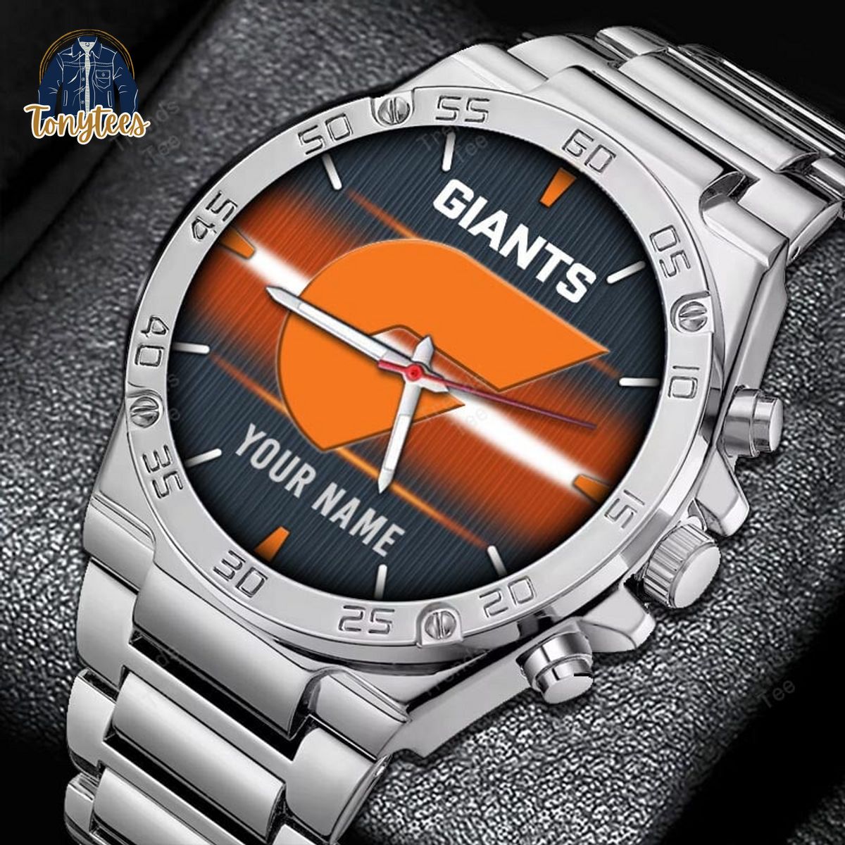 GWS Giants AFL Personalized Stainless Steel Watch