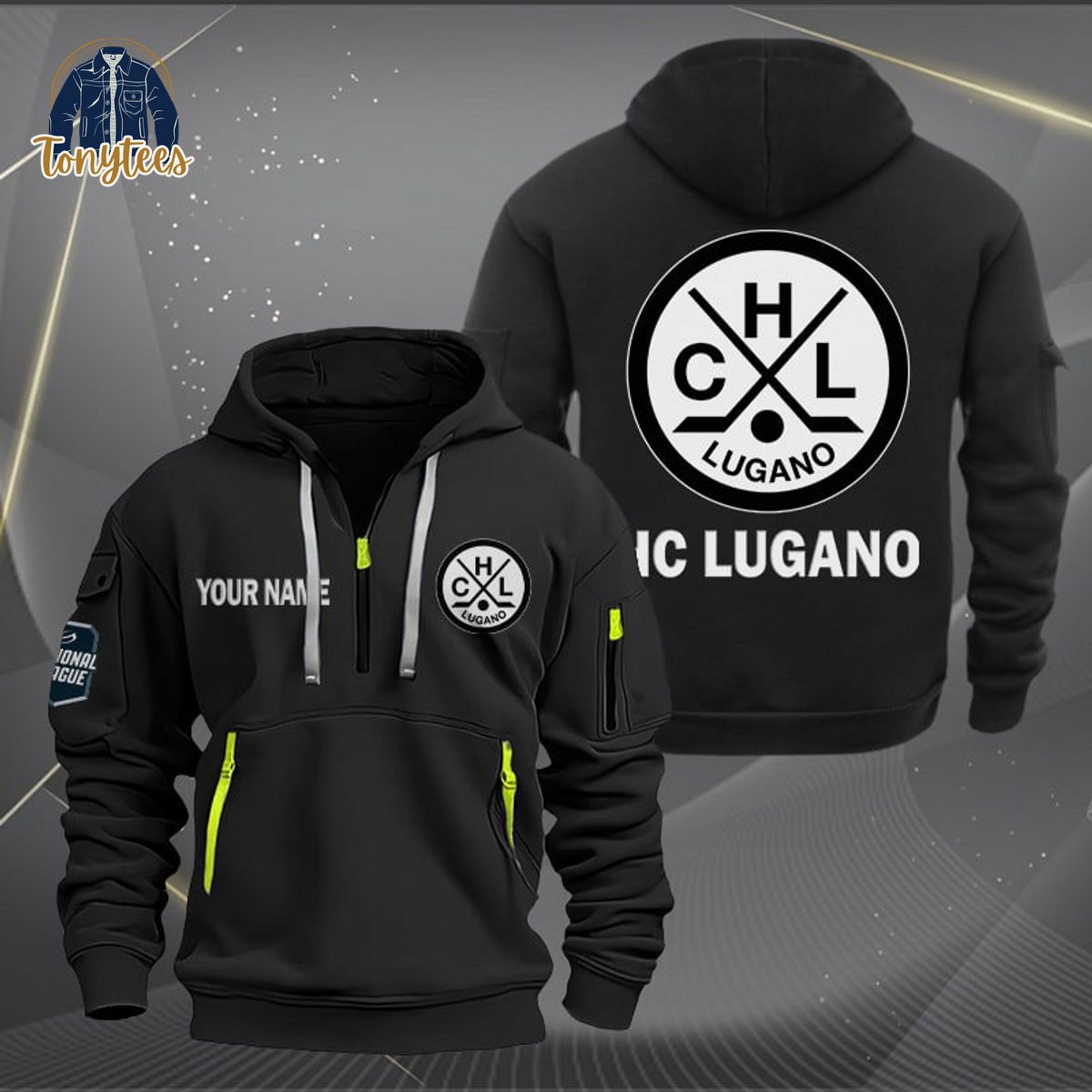 HC Lugano Personalized New Heavy Hoodie