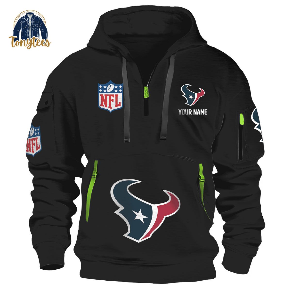 Houston Texans NFL Personalized New Heavy Hoodie