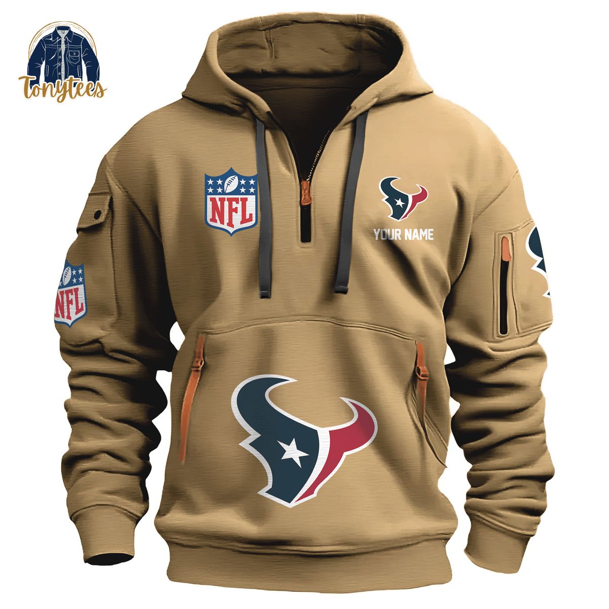 Houston Texans NFL Personalized New Heavy Hoodie