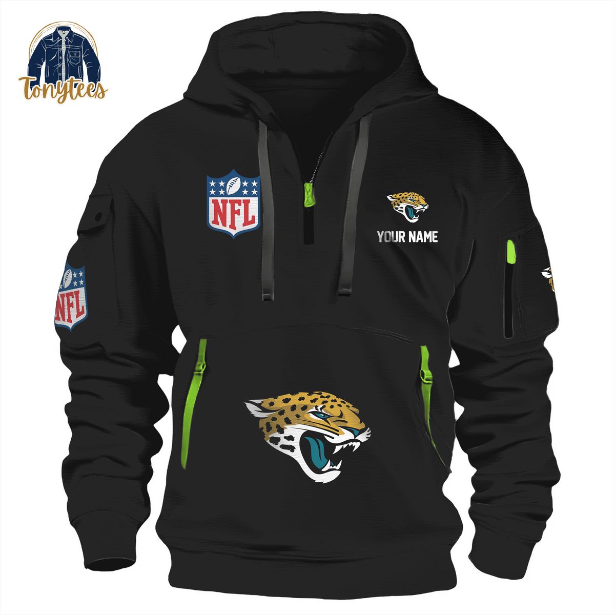 Jacksonville Jaguars NFL Personalized New Heavy Hoodie