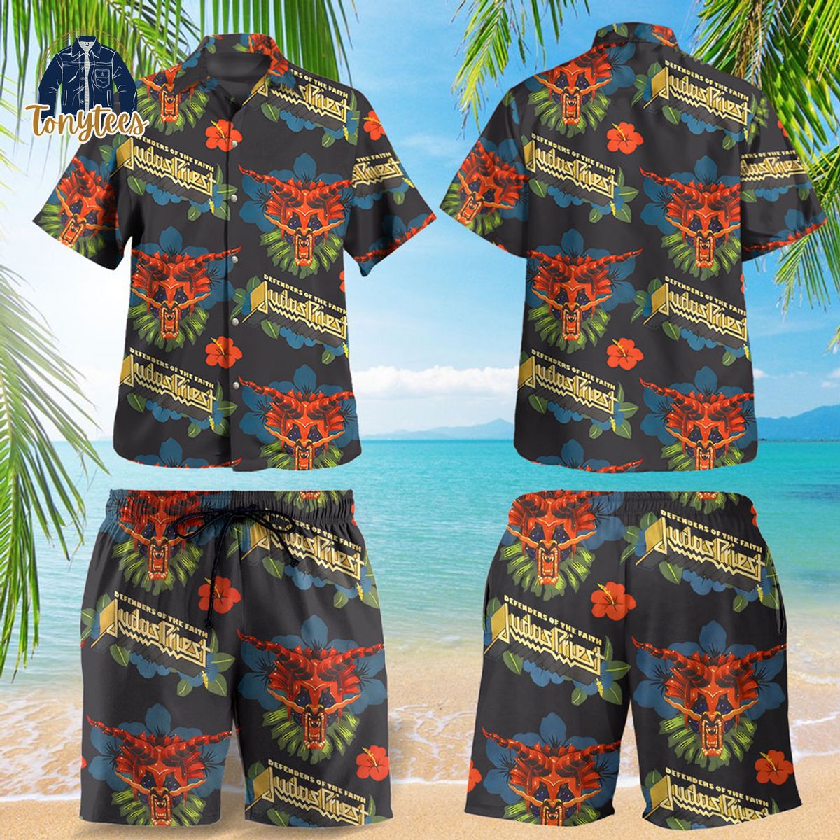 Judas Priest band Summer Hawaiian Shirt And Short