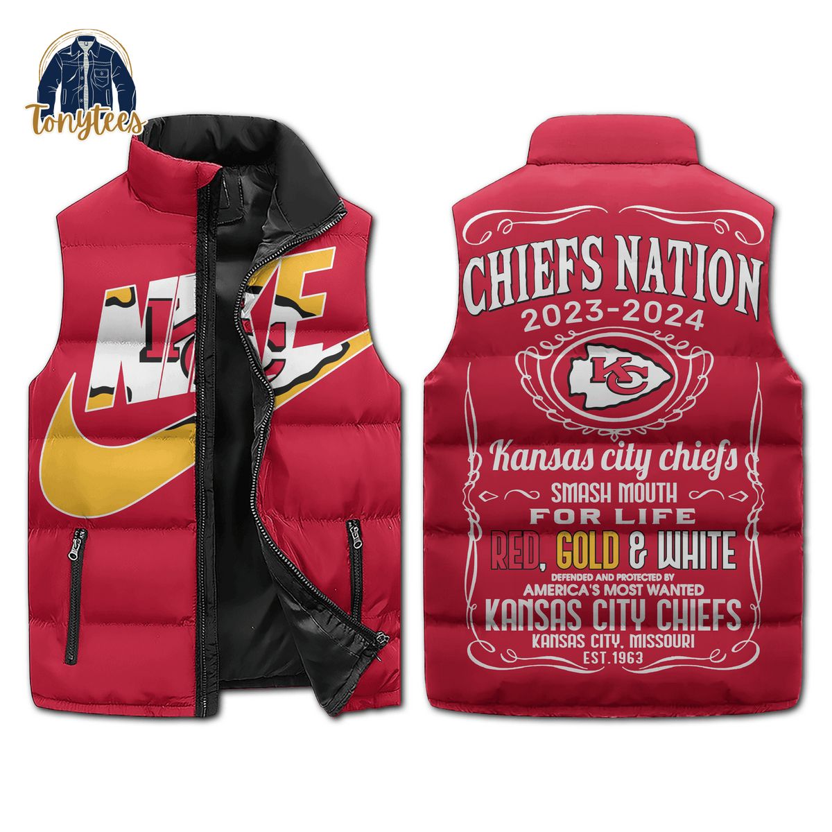 Kansas City Chiefs Nike Puffer Sleeveless Jacket