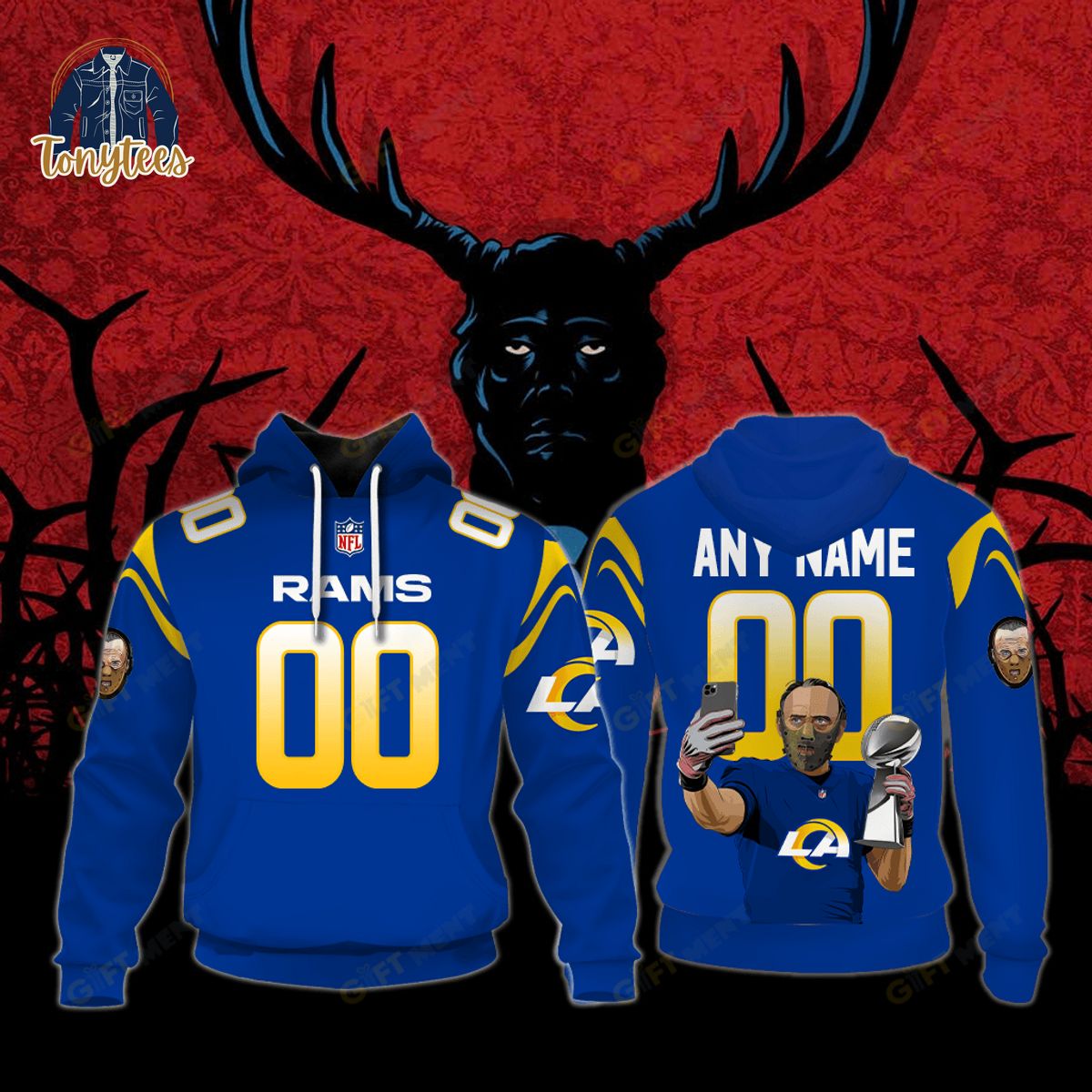 Los Angeles Rams x Hannibal Jersey Style Hoodie