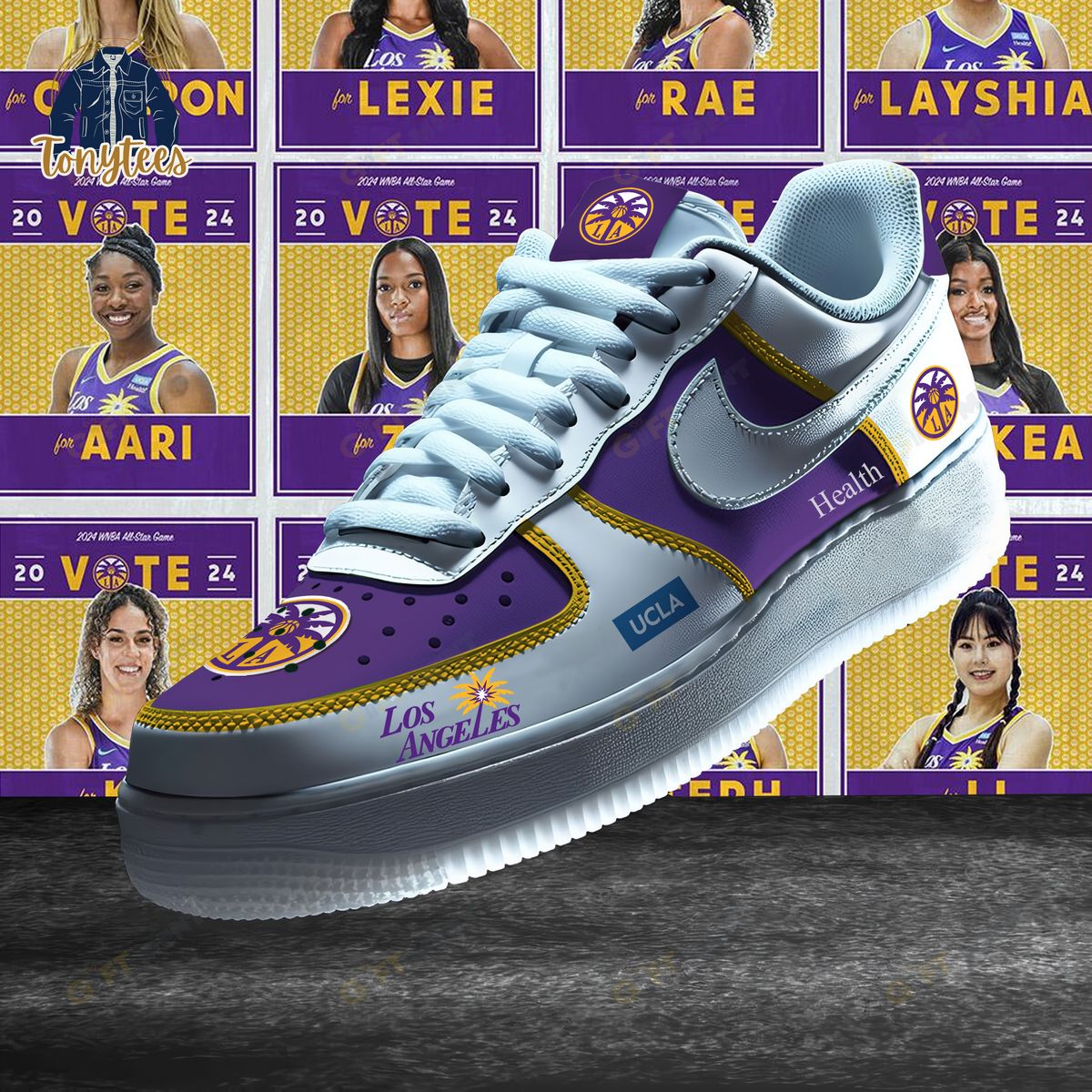 Los Angeles Sparks WNBA Air Force 1 Sneaker