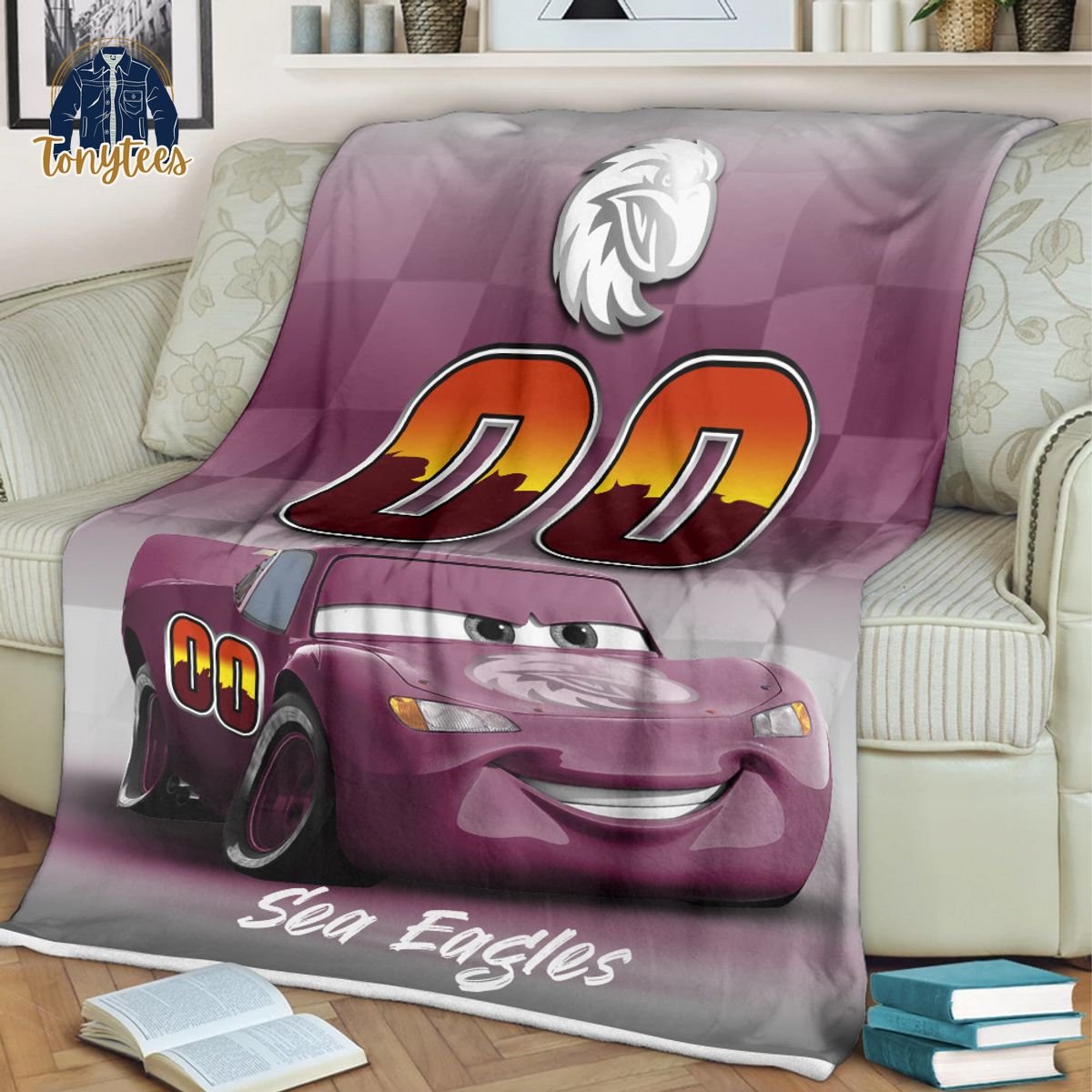 Manly Warringah Sea Eagles NRL Personalized Disney Car Fleece Blanket