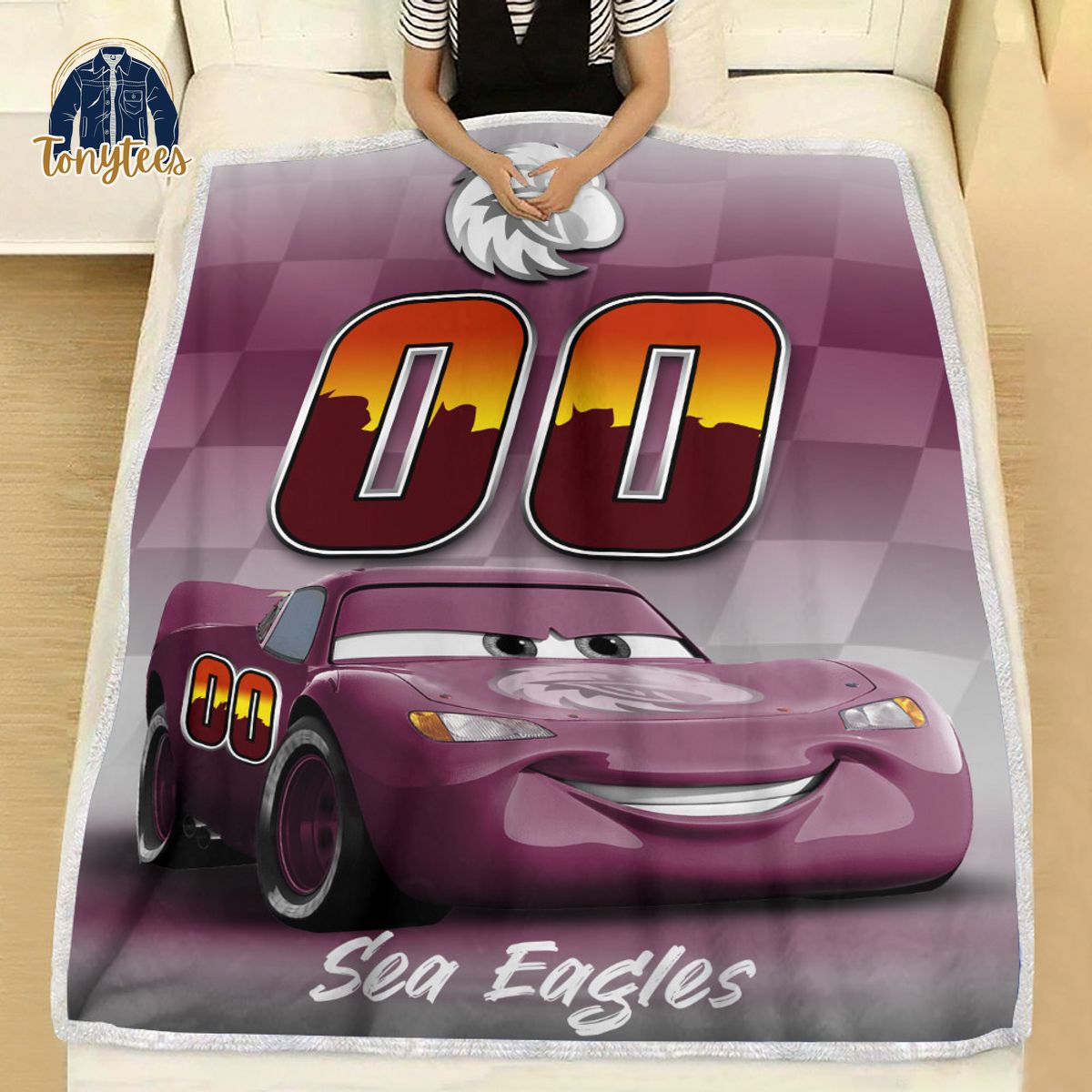 Manly Warringah Sea Eagles NRL Personalized Disney Car Fleece Blanket