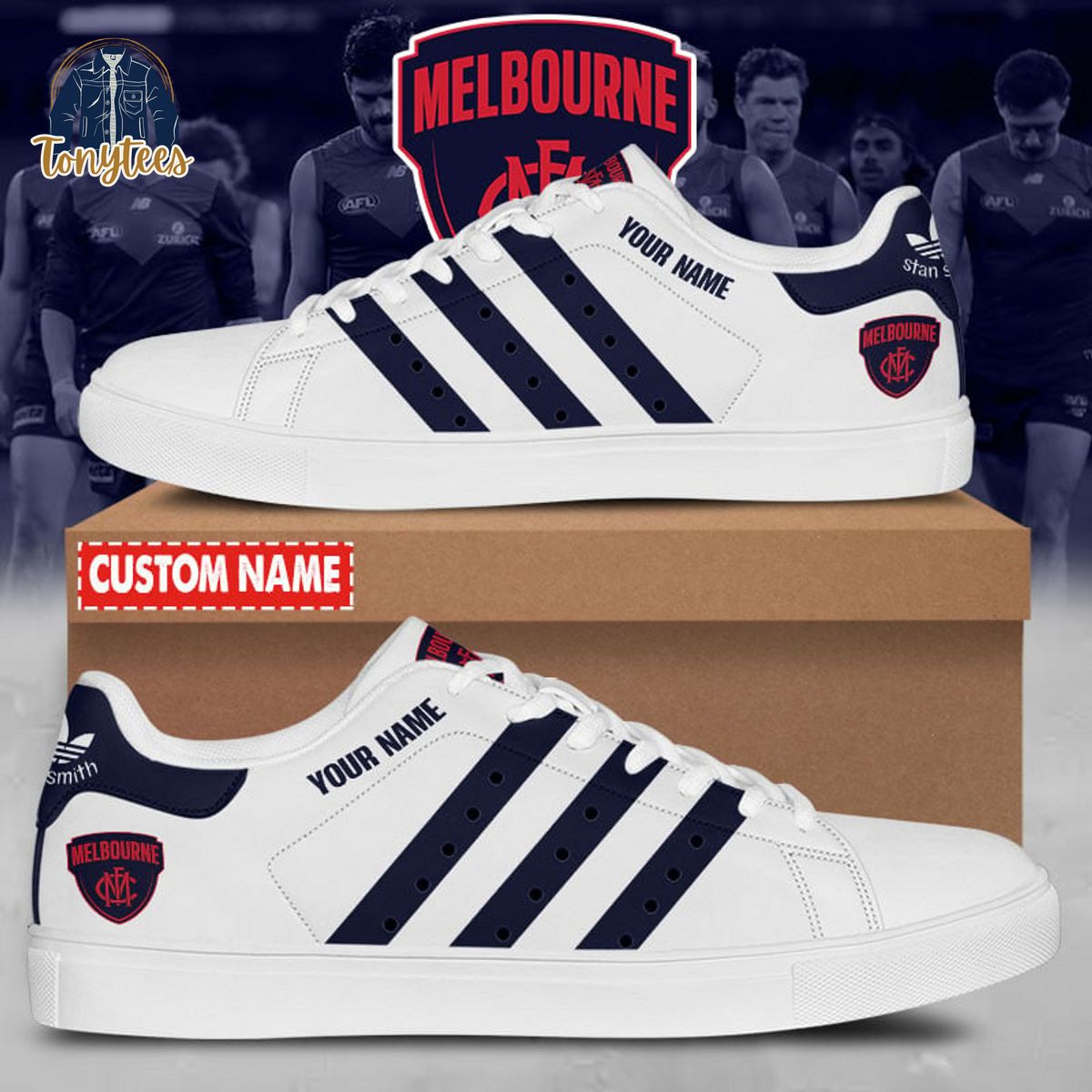 Melbourne AFL Personalized Stan Smith Sneaker