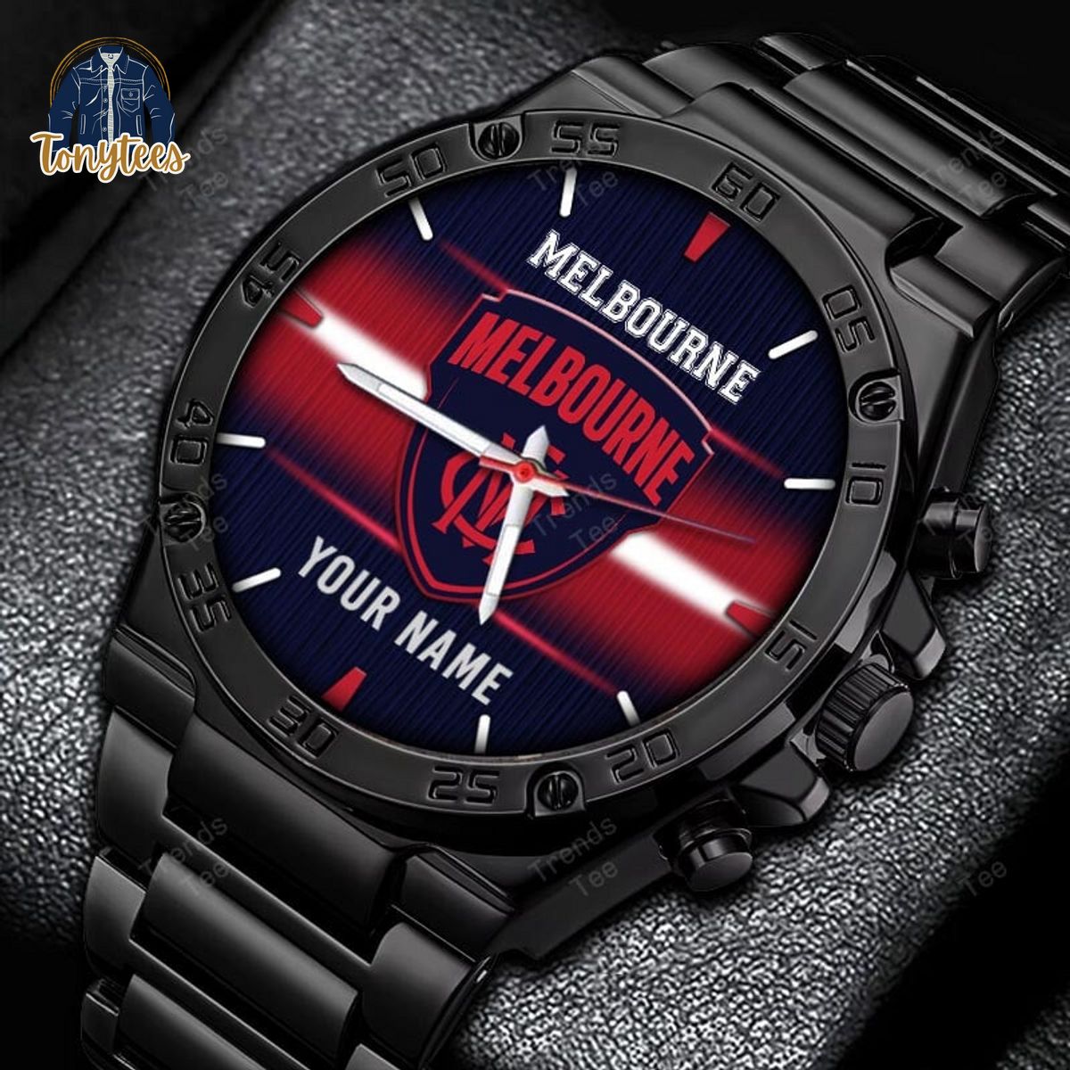 Melbourne Football Club AFL Personalized Stainless Steel Watch