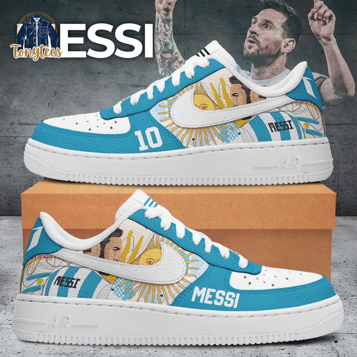 Messi argentina M10 air force 1 sneaker