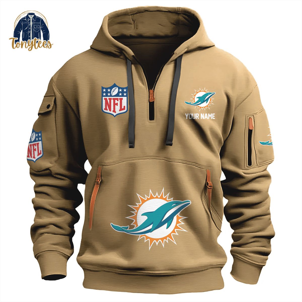 Miami Dolphins NFL Personalized New Heavy Hoodie