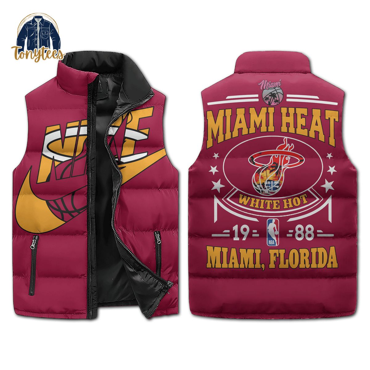 Miami Heat Nike Puffer Sleeveless Jacket