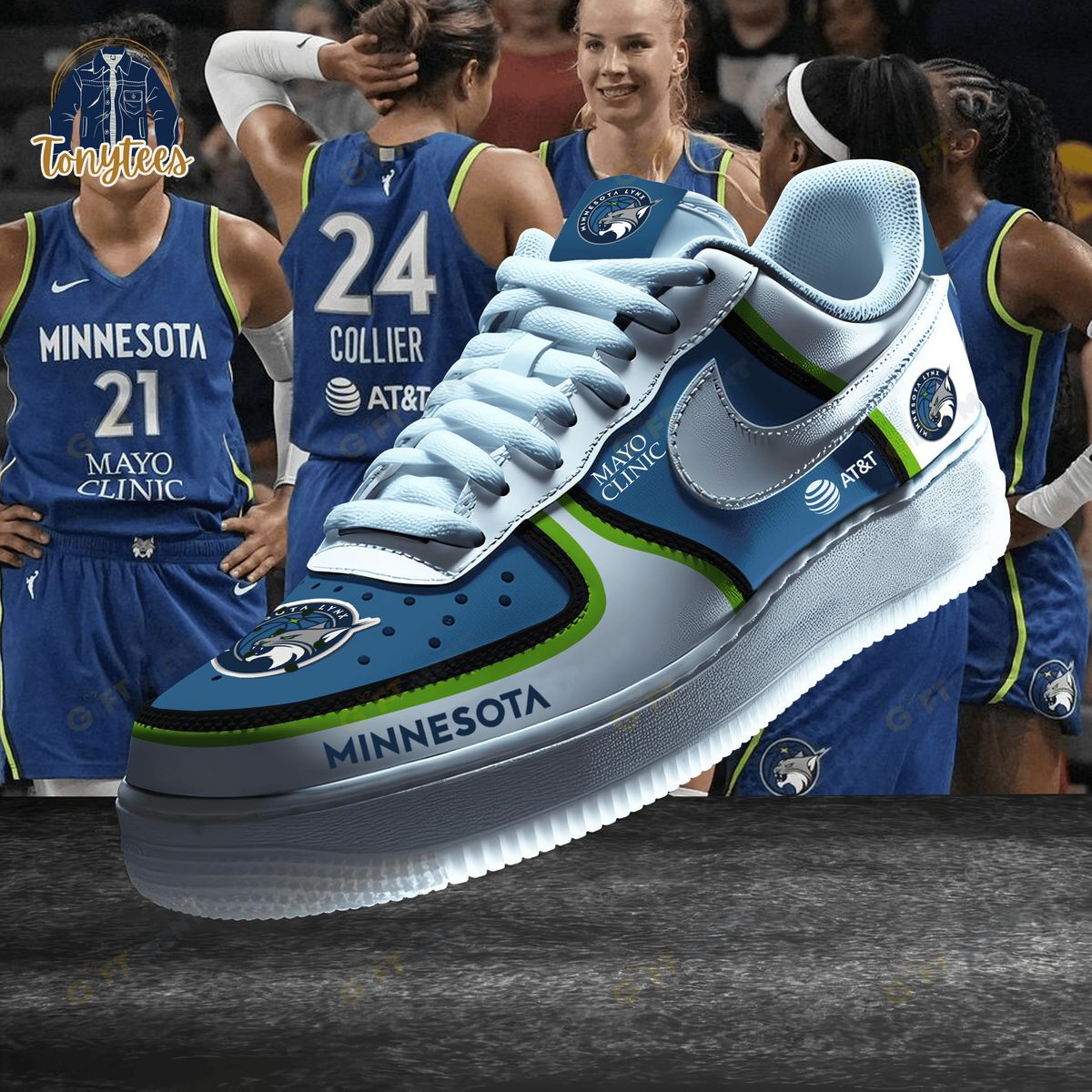 Minnesota Lynx WNBA Air Force 1 Sneaker