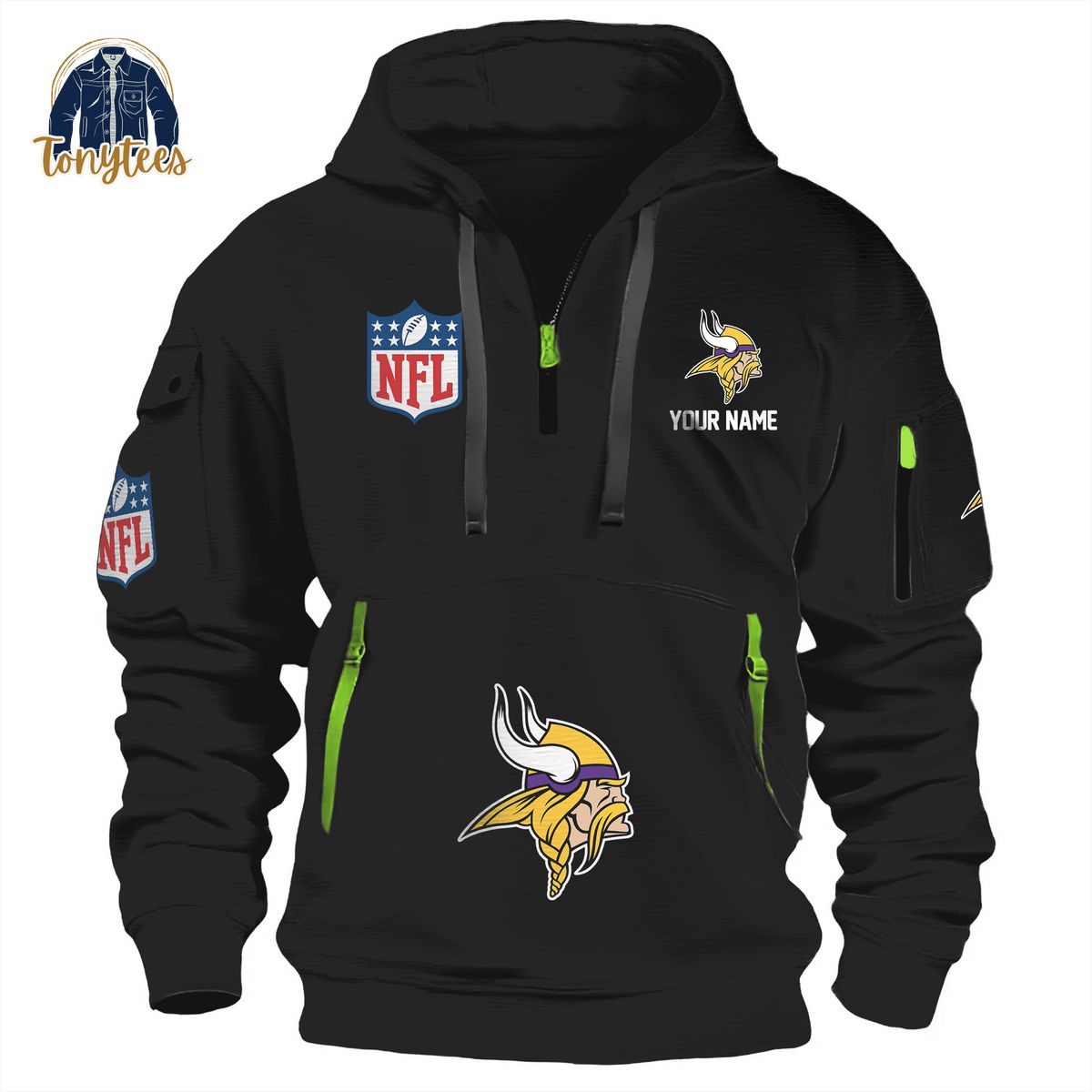 Minnesota Vikings NFL Personalized New Heavy Hoodie