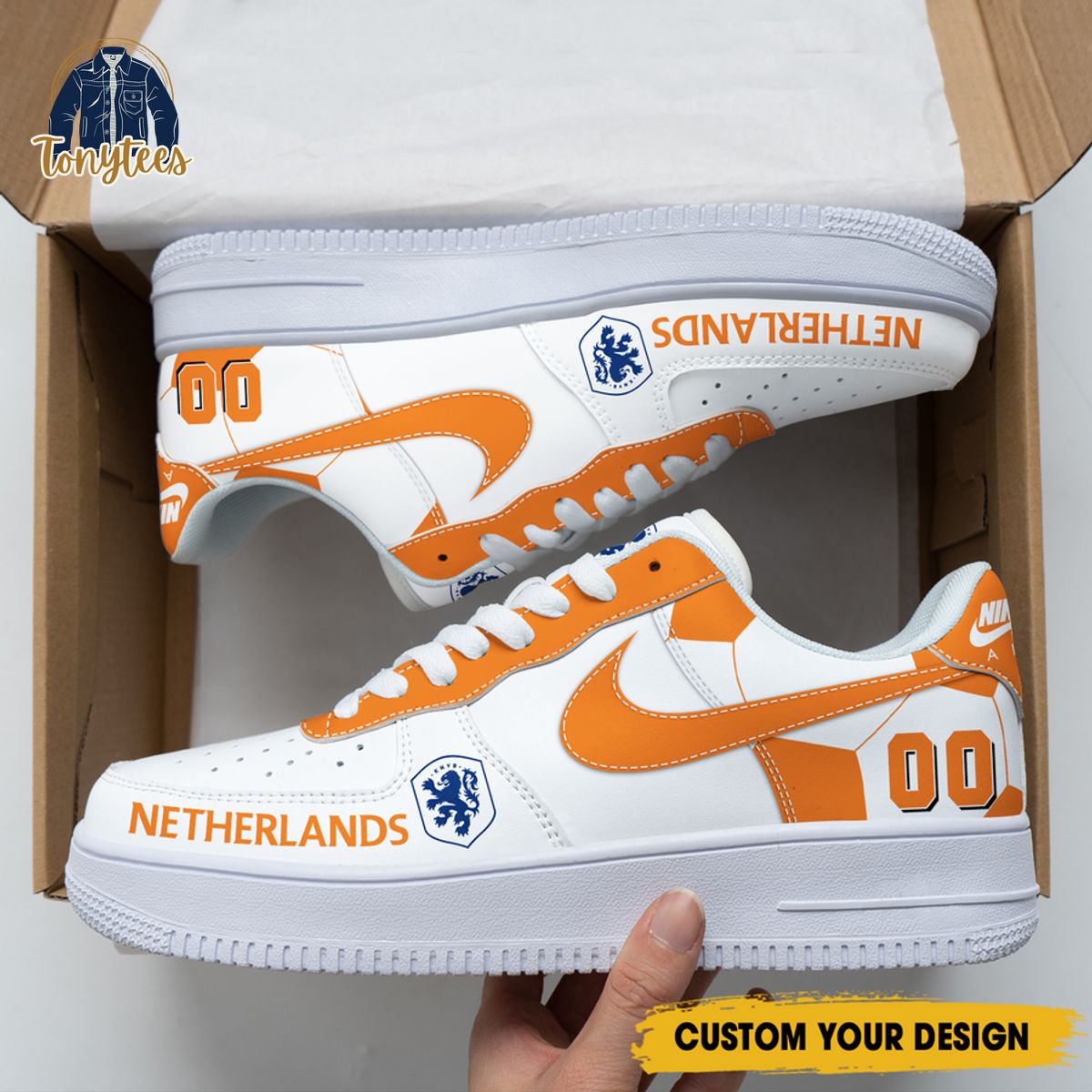 Netherlands euro 2024 personalized air force 1 sneaker