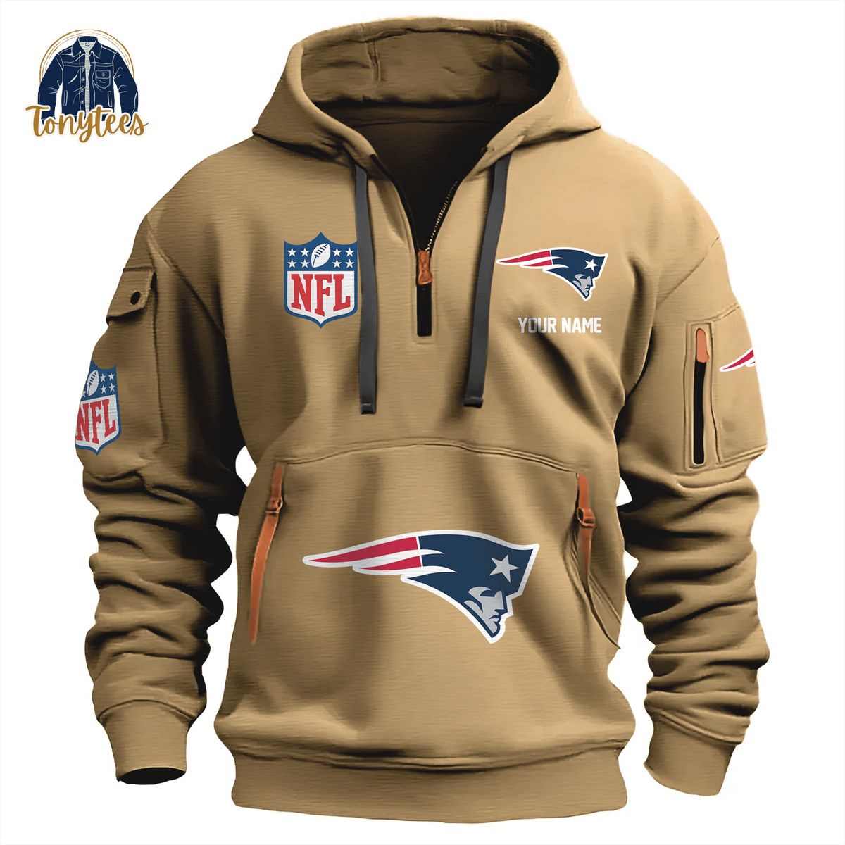 New England Patriots NFL Personalized New Heavy Hoodie