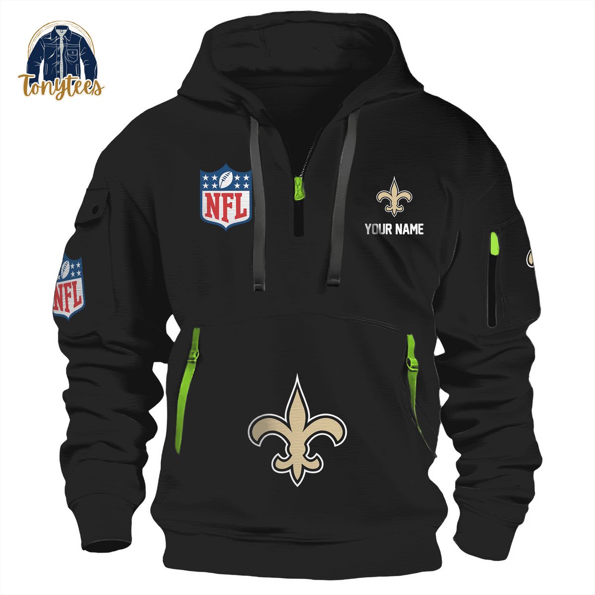 New Orleans Saints NFL Personalized New Heavy Hoodie