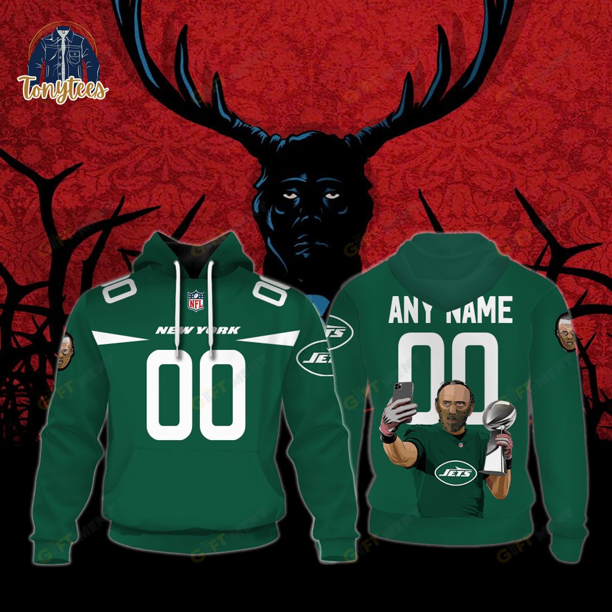 New York Jets x Hannibal Jersey Style Hoodie