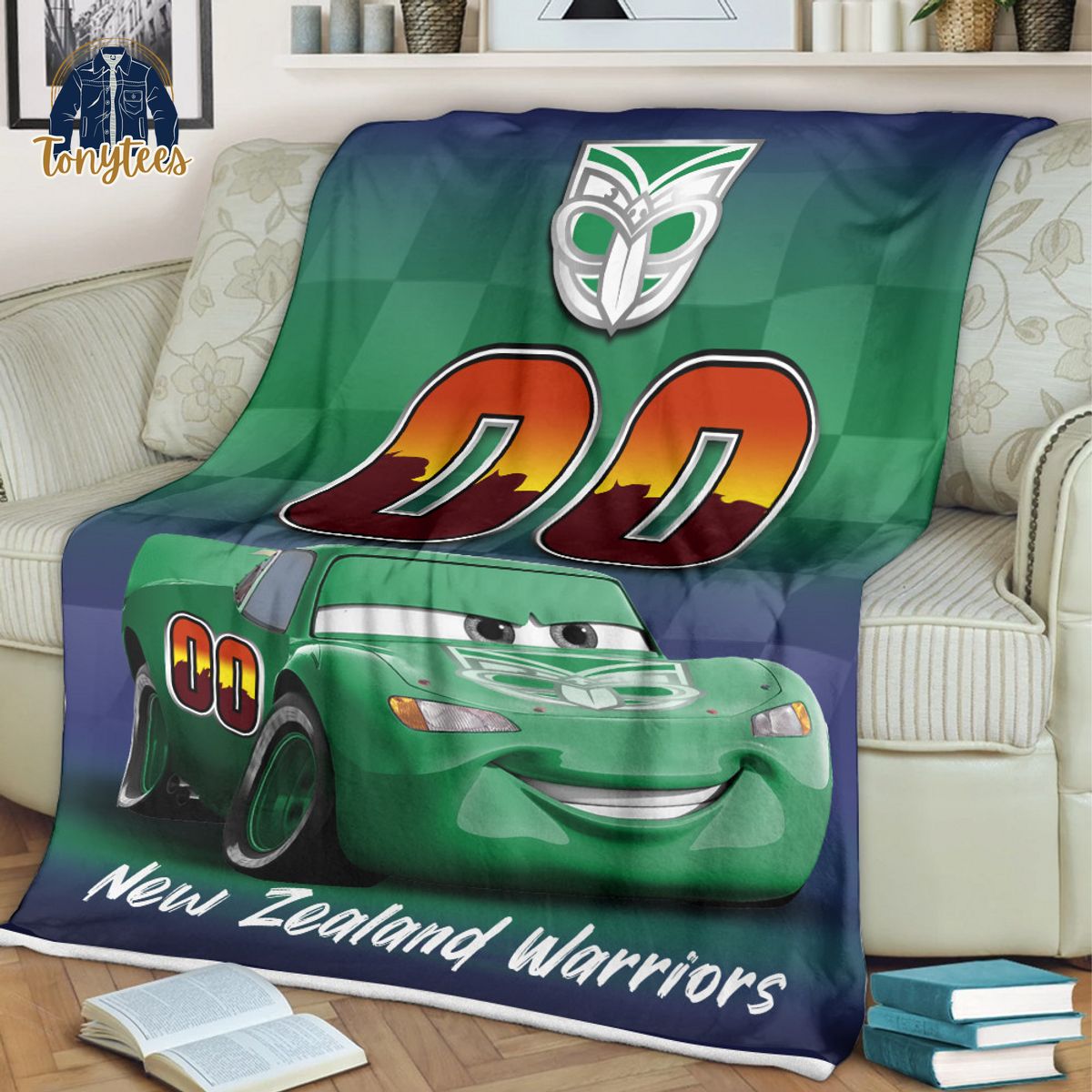 New Zealand Warriors NRL Personalized Disney Car Fleece Blanket