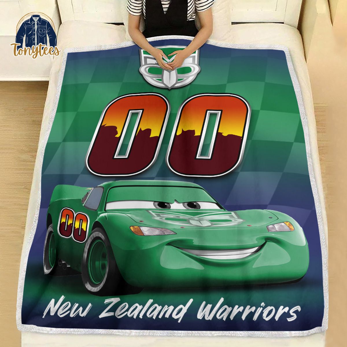 New Zealand Warriors NRL Personalized Disney Car Fleece Blanket