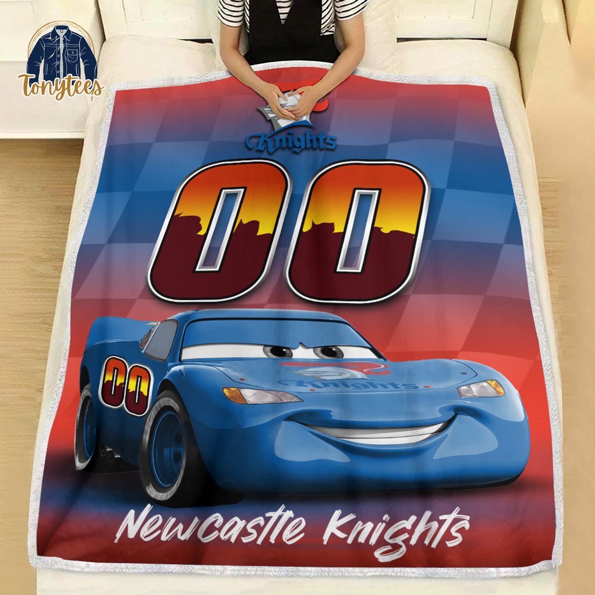 Newcastle Knights NRL Personalized Disney Car Fleece Blanket