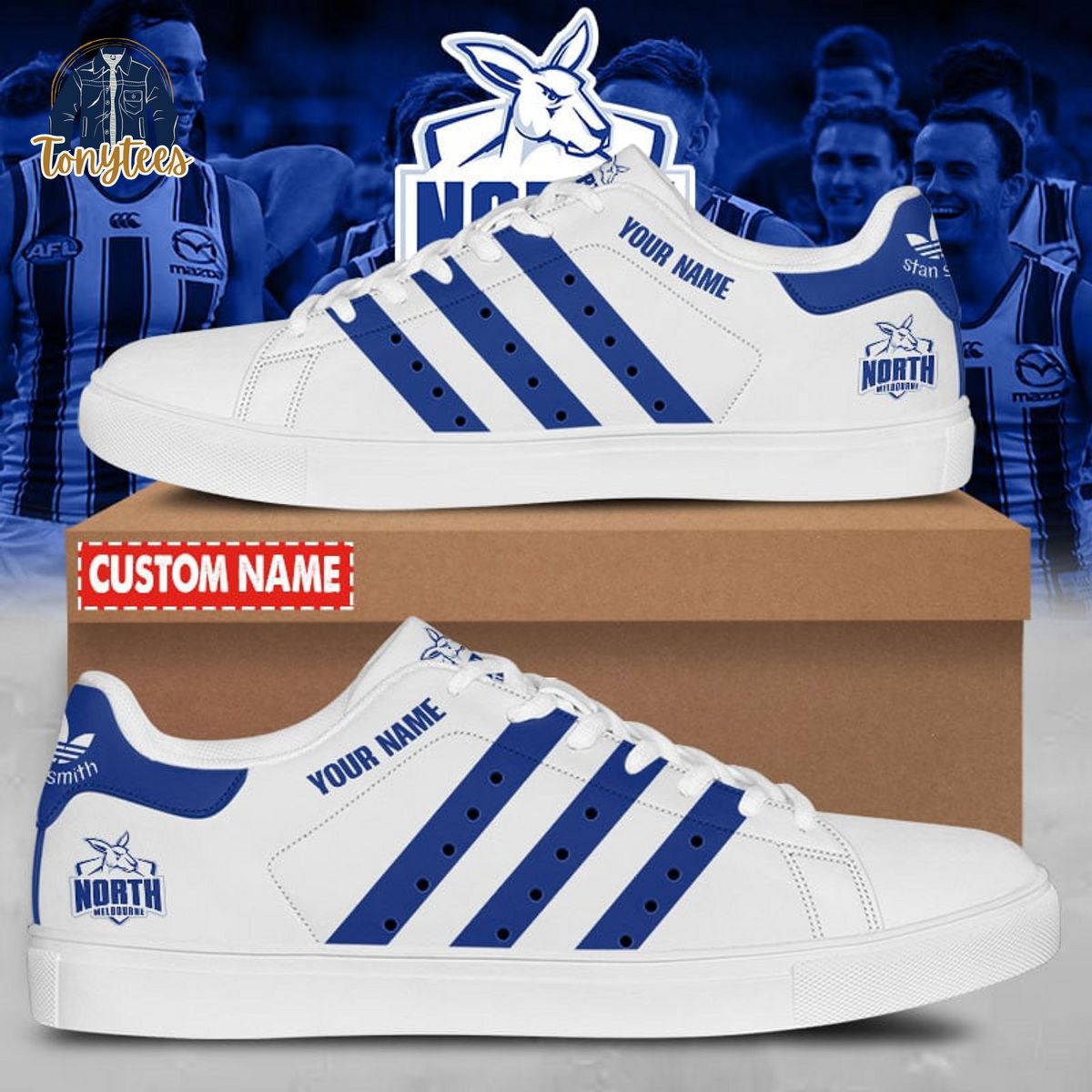 North Melbourne AFL Personalized Stan Smith Sneaker