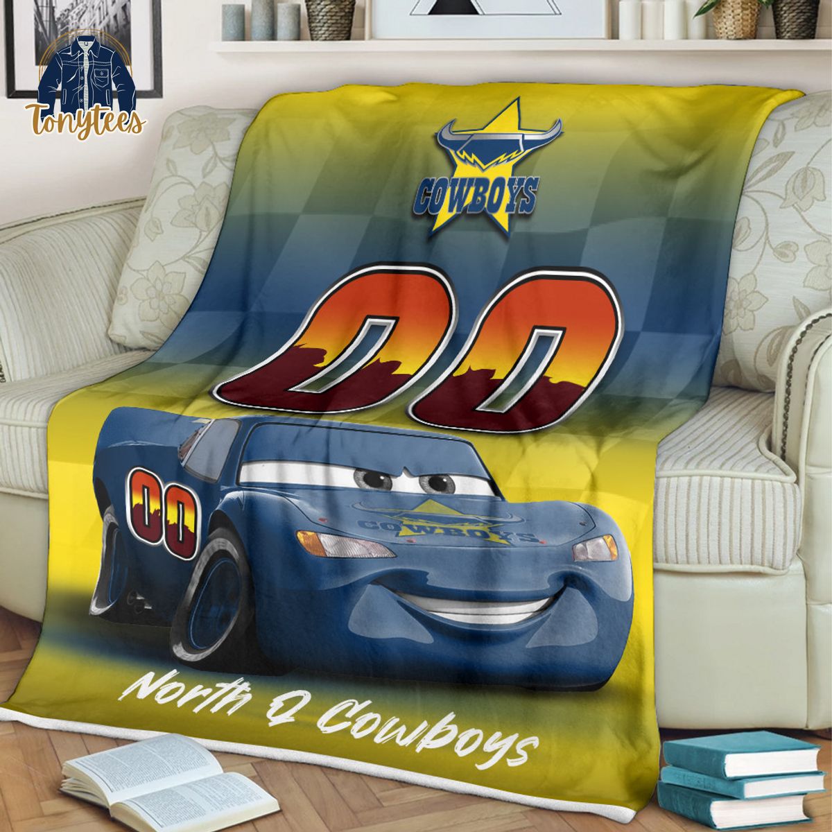 North Queensland Cowboys NRL Personalized Disney Car Fleece Blanket