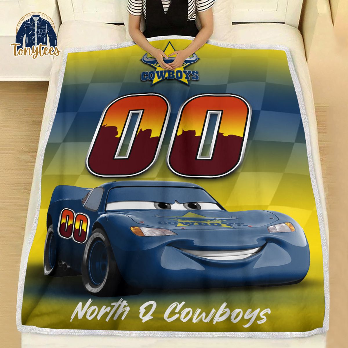 North Queensland Cowboys NRL Personalized Disney Car Fleece Blanket