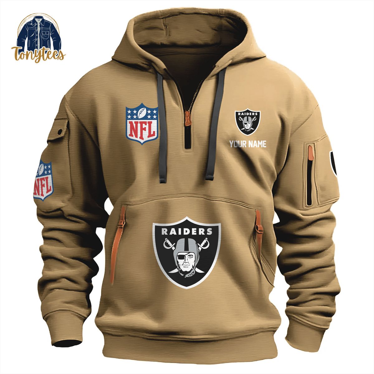 Oakland Raiders NFL Personalized New Heavy Hoodie