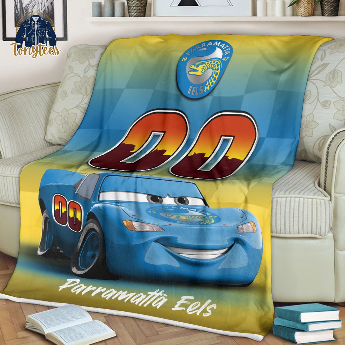 Parramatta Eels NRL Personalized Disney Car Fleece Blanket