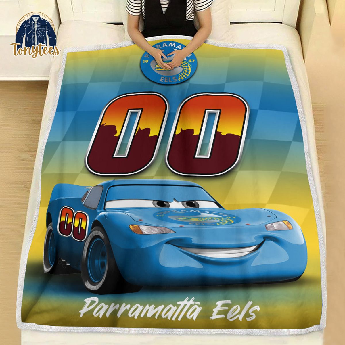 Parramatta Eels NRL Personalized Disney Car Fleece Blanket