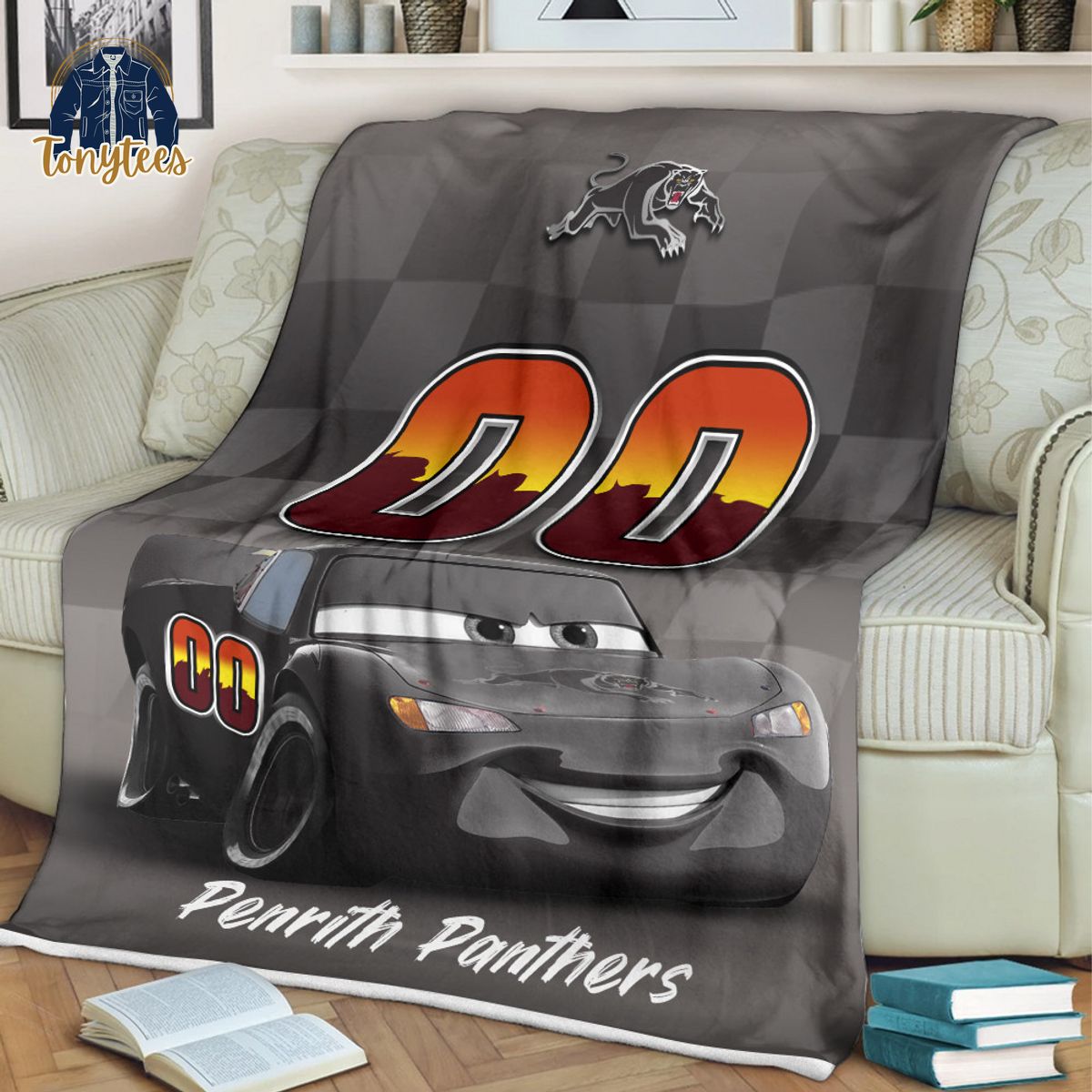 Penrith Panthers NRL Personalized Disney Car Fleece Blanket