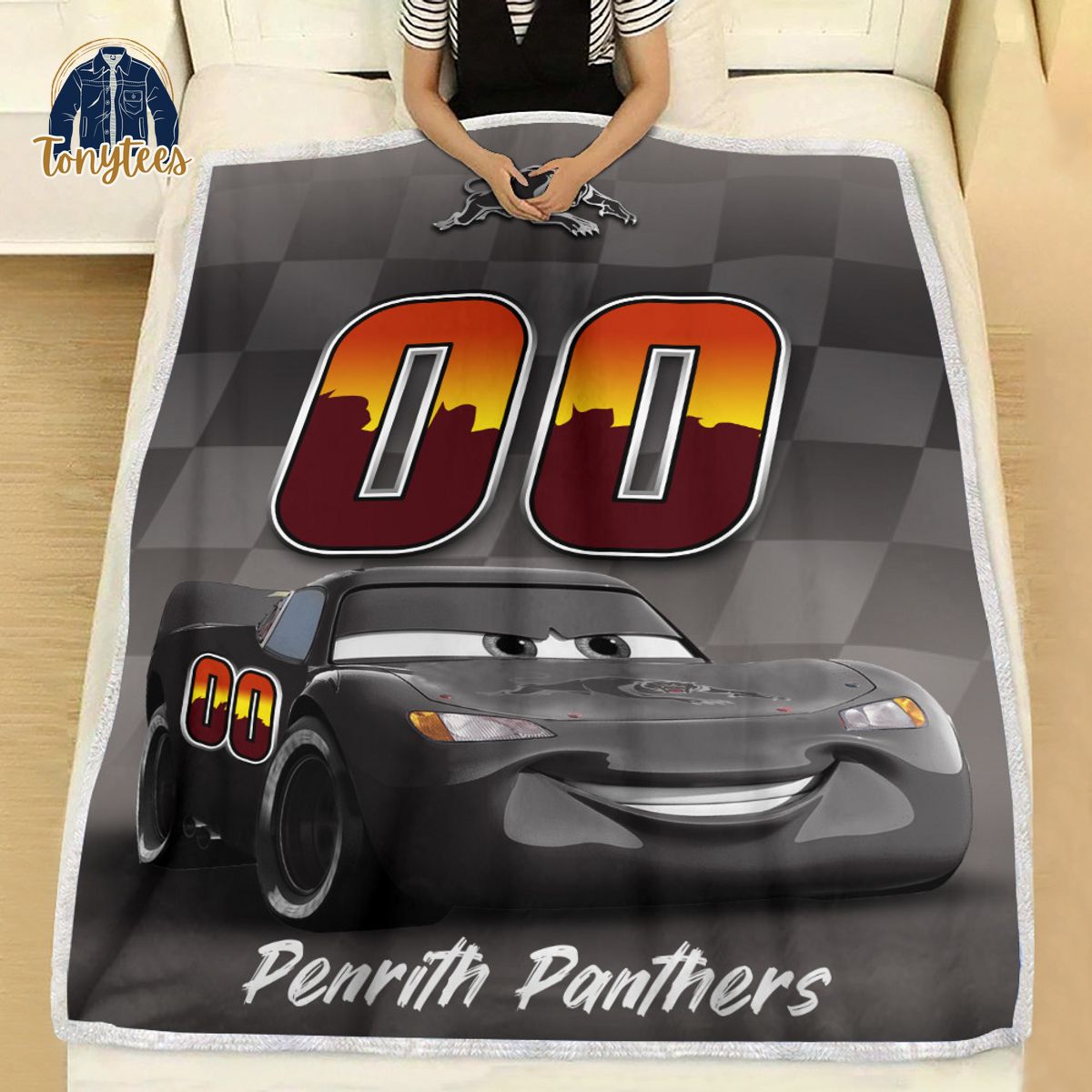 Penrith Panthers NRL Personalized Disney Car Fleece Blanket