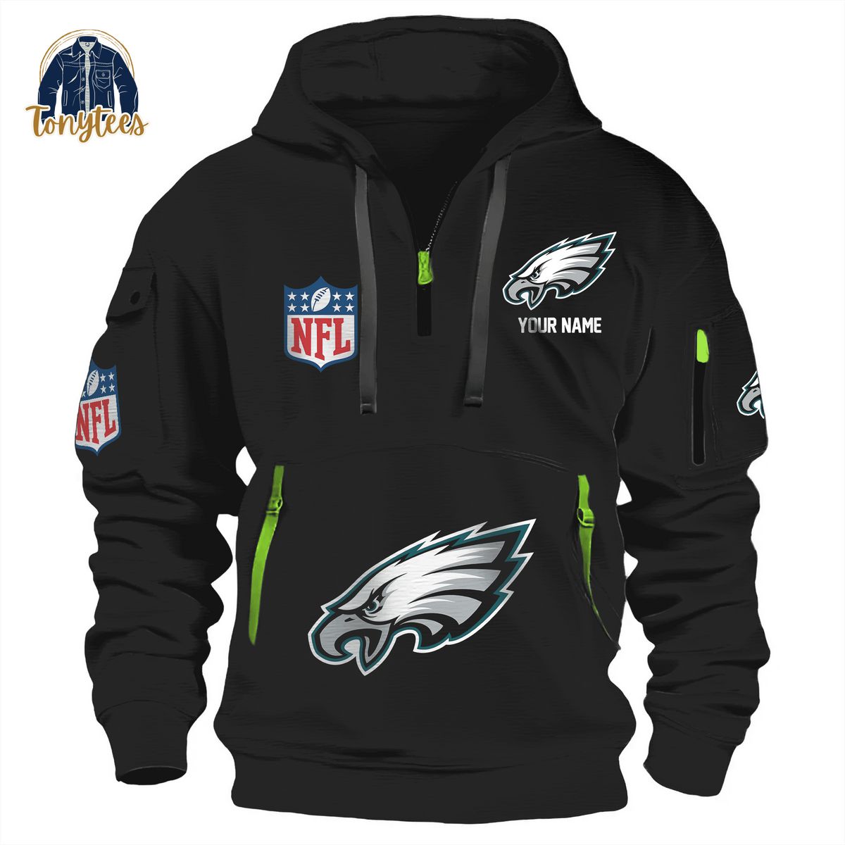 Philadelphia Eagles NFL Personalized New Heavy Hoodie