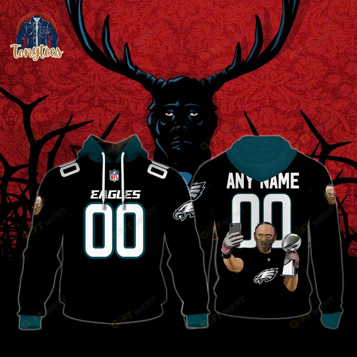 Philadelphia Eagles x Hannibal Jersey Style Hoodie